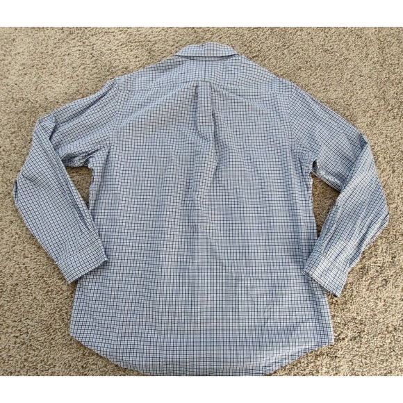 Ralph Lauren Shirt Men's XL Long Sleeve Button Down Blue Check‎ Print - Picture 7 of 7